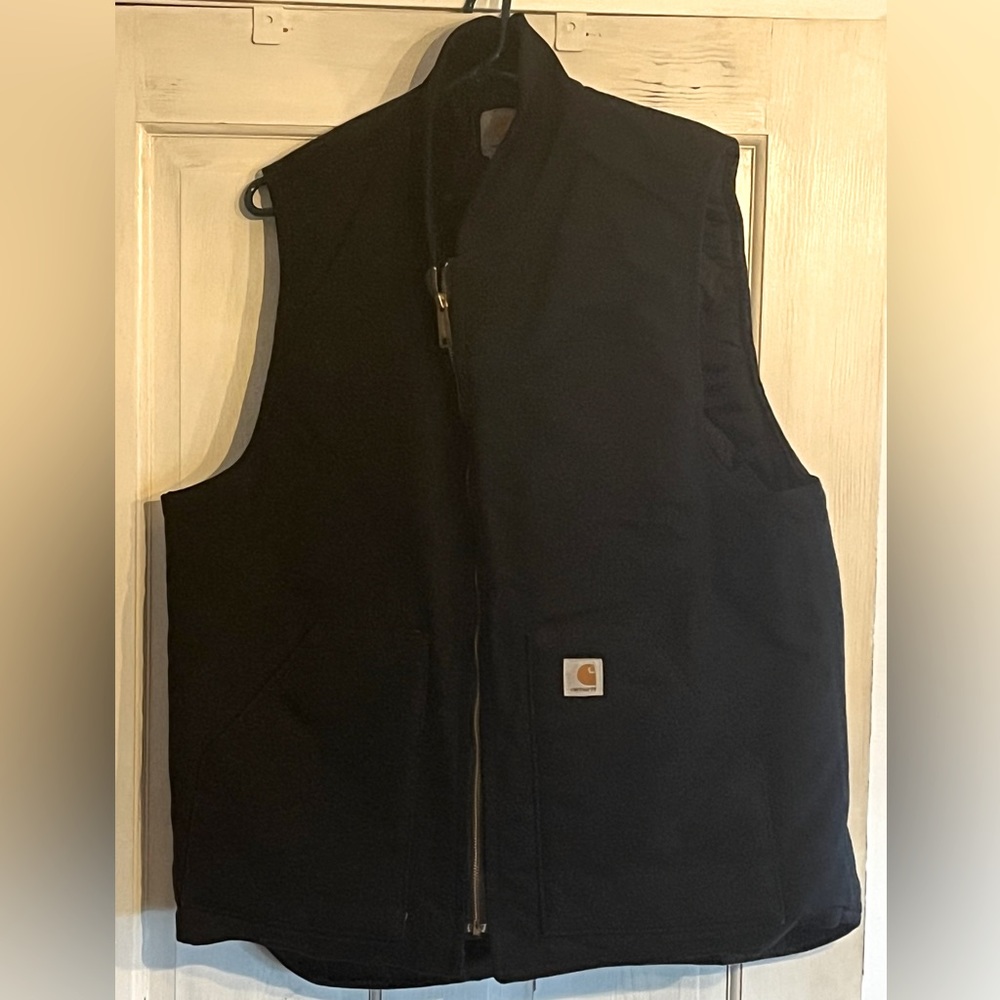 Carhartt vest. Black. XL Tall. Too long for me so have to sell.  Never worn.